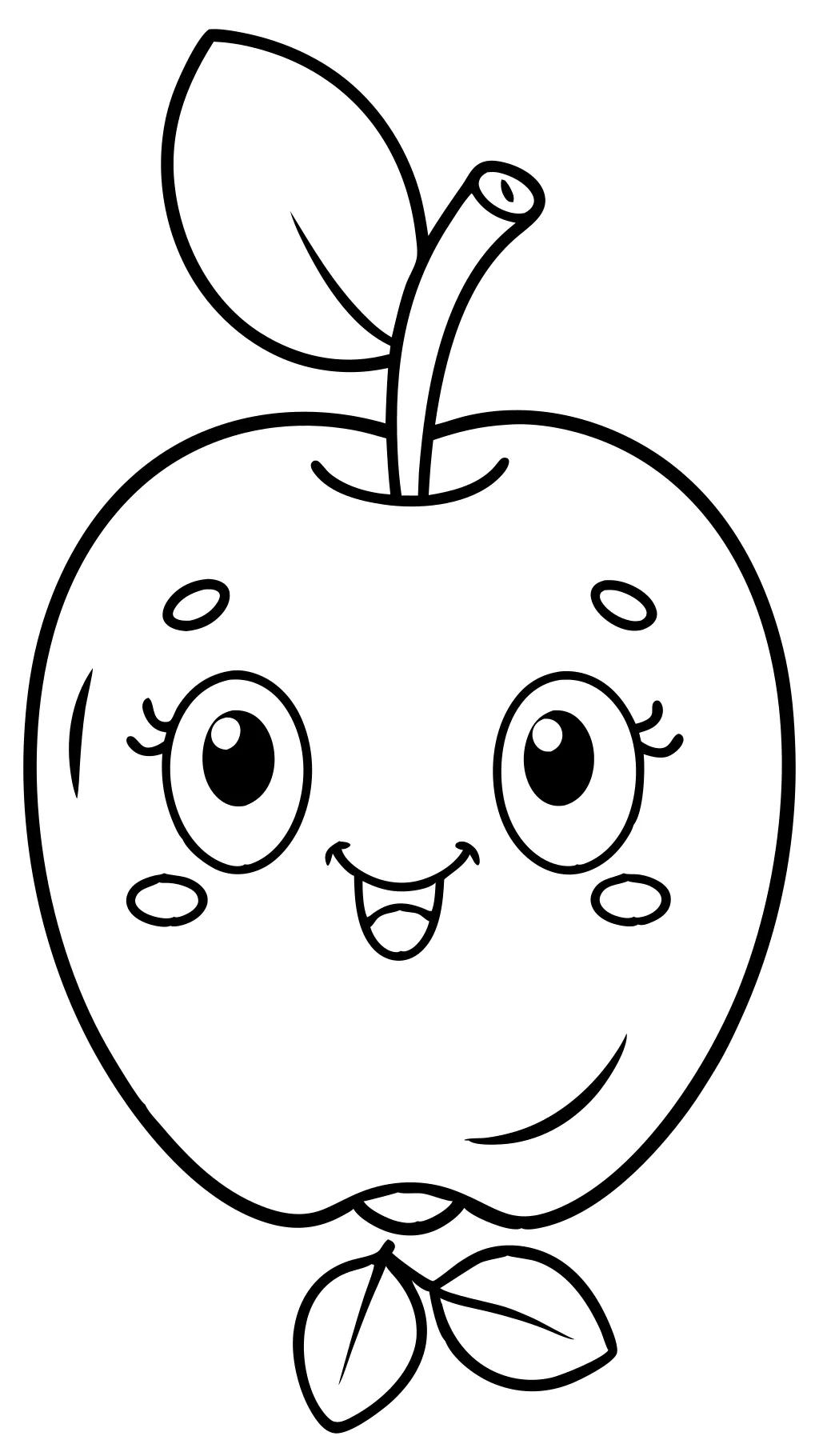 printable apple coloring pages